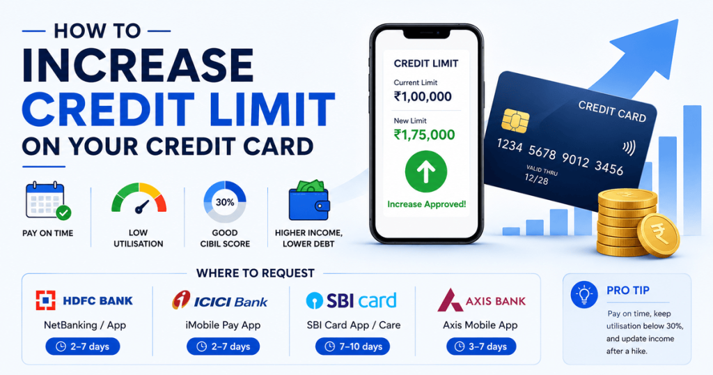 How to increase credit limit on your credit card
