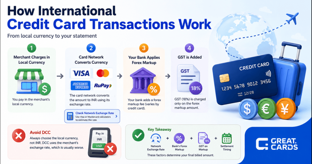 How International Transactions Are Charged on Credit Cards