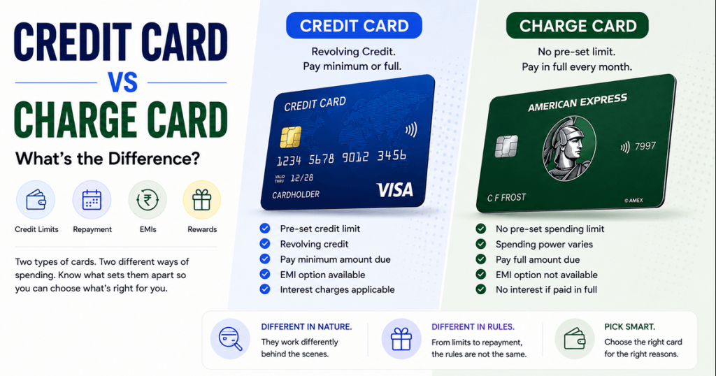 Credit Cards vs Charge Cards: What’s the Difference?