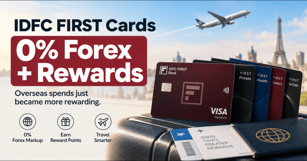IDFC FIRST Cards: 0% Forex + Rewards